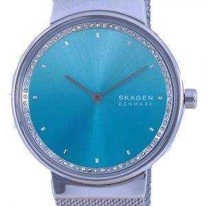 Reloj Skagen Freja de acero inoxidable con esfera azul y cuarzo SKW2983 para mujer