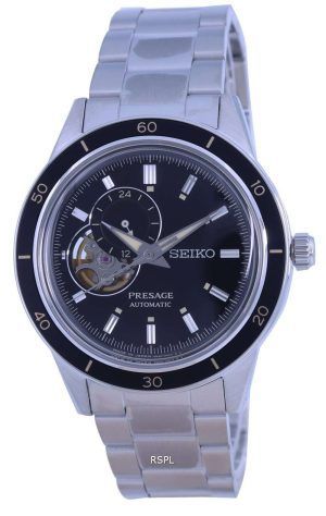 Reloj para hombre Seiko Presage Style 60&#39,s Open Heart Black Dial automÃ¡tico SSA425 SSA425J1 SSA425J