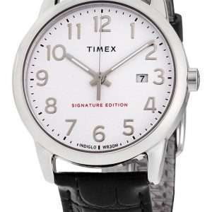 Timex Easy Reader Signature Edition Reloj de cuarzo con correa de cuero TW2R64900 para hombre