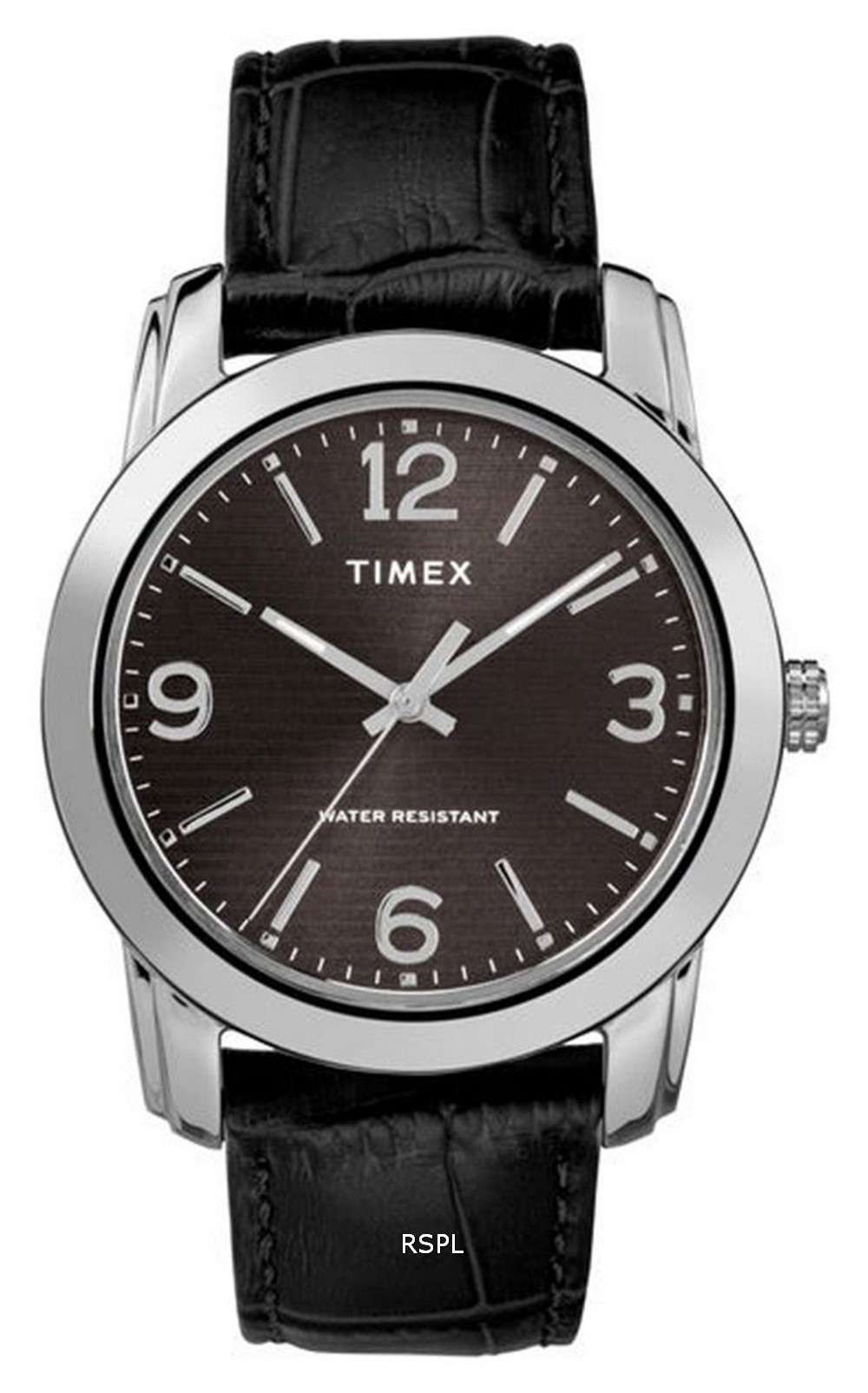 Timex Classic Black Dial Leather Strap Quartz TW2R86600 Reloj para hombre