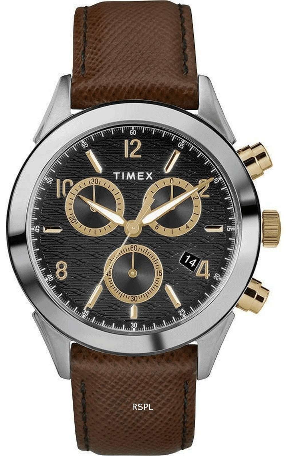 Timex Torrington cronÃ³grafo correa de cuero de cuarzo TW2R90800 reloj para hombre