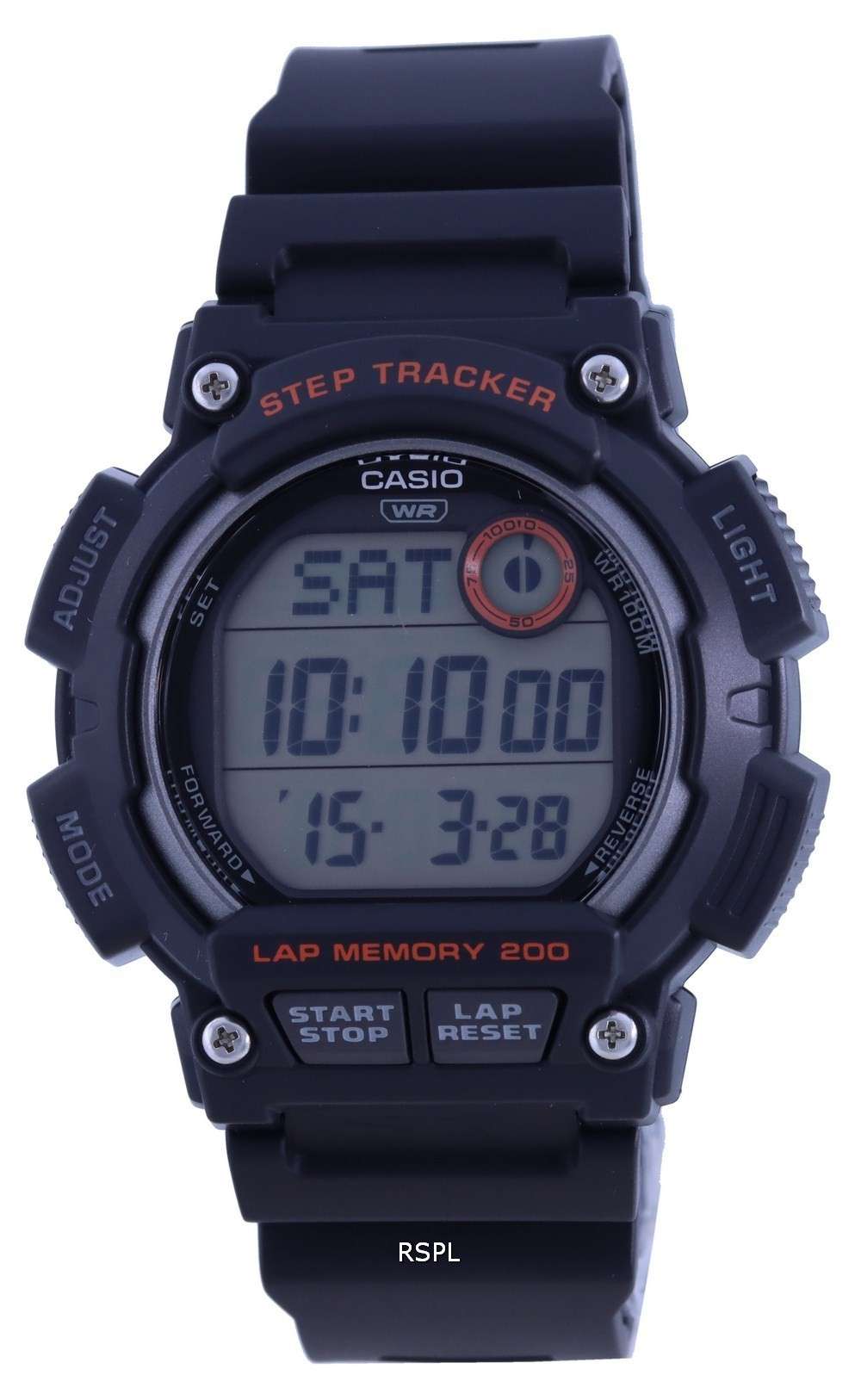 Reloj para hombre Casio Youth Digital Resin Strap WS-2100H-1A WS2100H-1 100M
