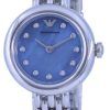Reloj Emporio Armani Rosa con esfera azul de acero inoxidable y cuarzo AR80051 para mujer