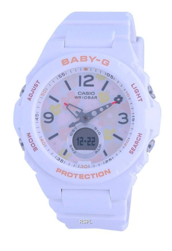 Reloj Casio Baby-G World Time Analog Digital BGA-260FL-7A BGA260FL-7 100M Reloj para mujer