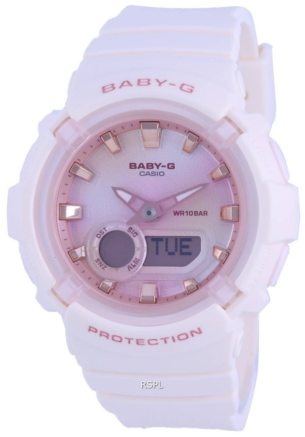 Reloj Casio Baby-G World Time Analog Digital BGA-280-4A2 BGA280-4 100M para mujer