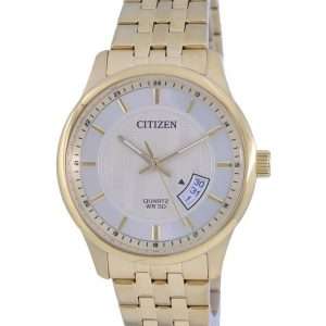 Reloj para hombre Citizen Gold Tone de acero inoxidable de cuarzo BI1052-85P