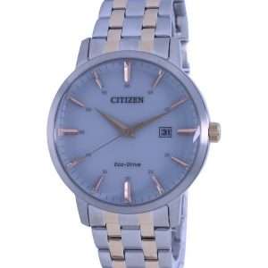 Reloj para hombre Citizen con esfera gris claro, dos tonos, acero inoxidable, Eco-Drive BM7466-81H
