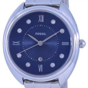 Reloj Fossil Gabby de acero inoxidable con esfera azul y cuarzo ES5087 para mujer