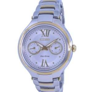 Reloj para mujer Citizen Silver Dial de acero inoxidable Eco-Drive FD4005-57A