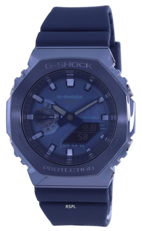 Reloj para mujer Casio G-Shock World Time analógico digital cubierto de metal GM-2100N-2A GM2100N-2 200M
