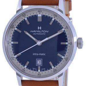 Hamilton American Classic Intra-Matic Leather Strap Automatic H38425540 Reloj para hombre