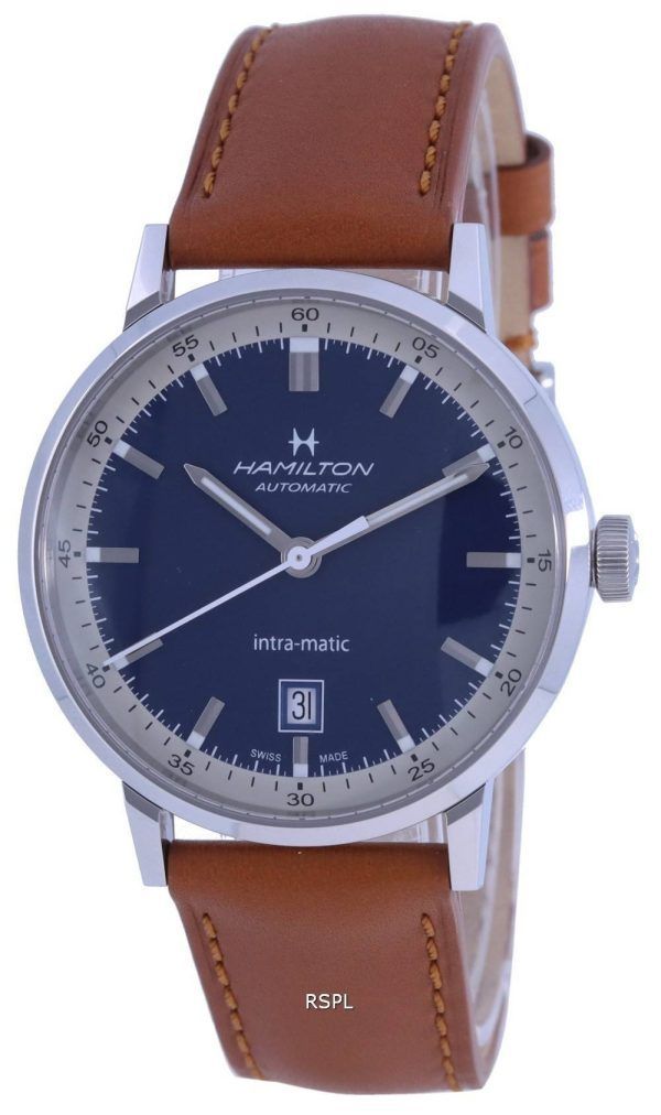 Hamilton American Classic Intra-Matic Leather Strap Automatic H38425540 Reloj para hombre
