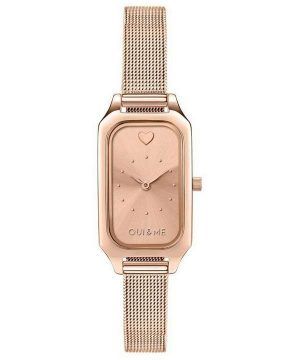 Oui &amp, Me Finette Reloj de cuarzo de acero inoxidable en tono dorado rosa ME010114 para mujer