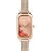 Oui &amp, Me Finette Reloj de cuarzo de acero inoxidable en tono dorado rosa ME010123 para mujer