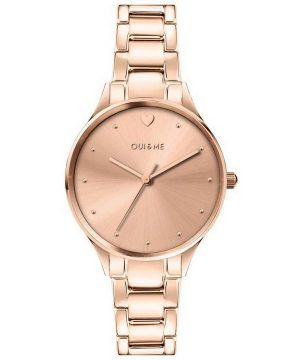 Oui &  Me Petite Bichette Reloj de cuarzo de acero inoxidable en tono dorado rosa ME010156 para mujer