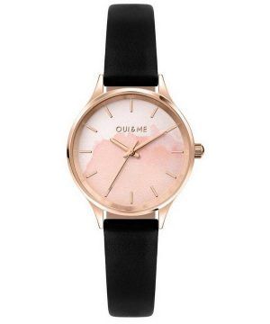 Oui &  Me Bichette Pink Dial Leather Strap Quartz ME010275 Reloj para mujer