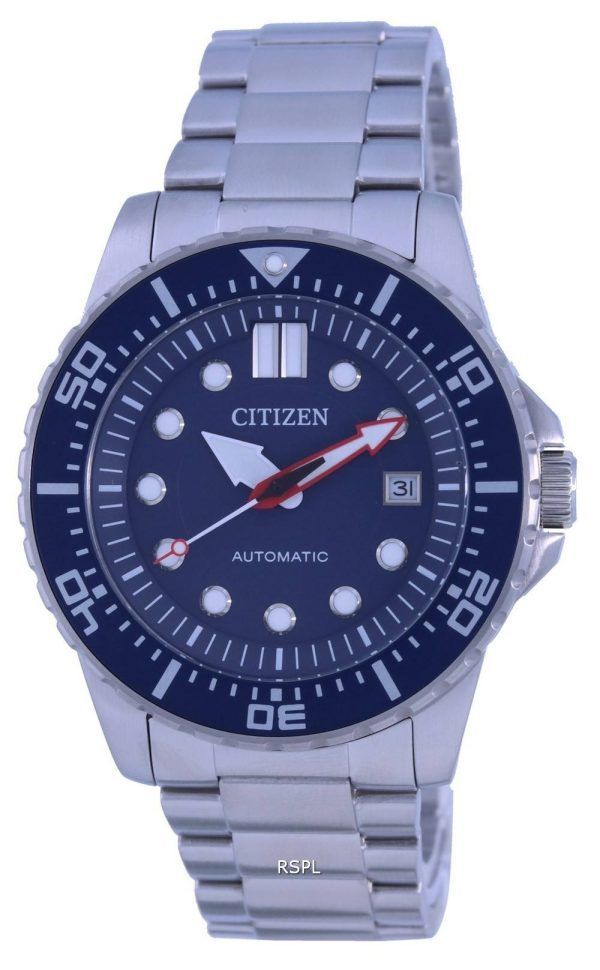 Reloj para hombre Citizen Blue Dial de acero inoxidable automático NJ0121-89L 100M