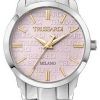 Reloj Trussardi T-Bent rosa de acero inoxidable con esfera de cuarzo R2453141508 para mujer