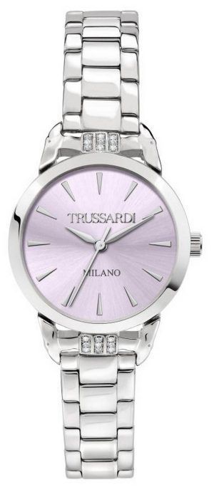 Trussardi T-Original Crystal Accents Reloj de cuarzo de acero inoxidable R2453142507 para mujer