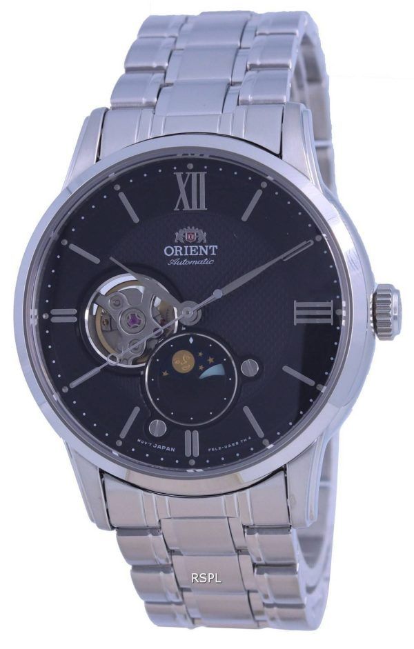 Reloj para hombre Orient Classic Sun &amp, Moon Open Heart automático RA-AS0008B10B
