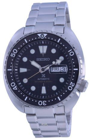 Seiko Prospex King Turtle Black Dial Automatic Diver&#39,s SRPE03 SRPE03K1 SRPE03K 200M Reloj para hombre