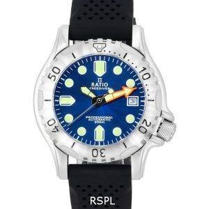 Ratio FreeDiver Professional Sapphire Blue Sunray Dial AutomÃ¡tico RTF019 500M Reloj para hombre