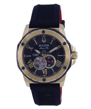 Bulova Marine Star Open Heart Black Dial Automatic Diver's 98A272 200M Reloj para hombre