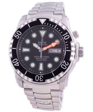 Ratio Free Diver Helium-Safe 1000M Sapphire Automatic 1068HA96-34VA-BLK Reloj para hombre