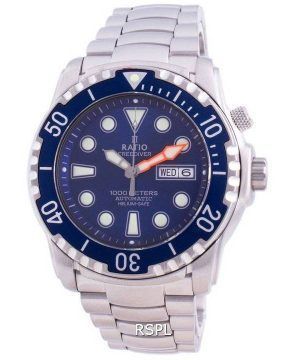 Ratio Free Diver Helium-Safe 1000M Sapphire Automatic 1068HA96-34VA-BLU Reloj para hombre