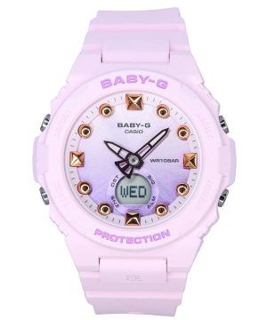 Casio Baby-G Summer Colors Series Analógico Digital Correa de resina rosa Cuarzo BGA-320-4A 100M Reloj para mujer