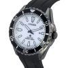 Reloj para hombre Citizen Promaster Marine con correa de caucho, esfera blanca, Eco-Drive Diver's BN0197-08A 200M