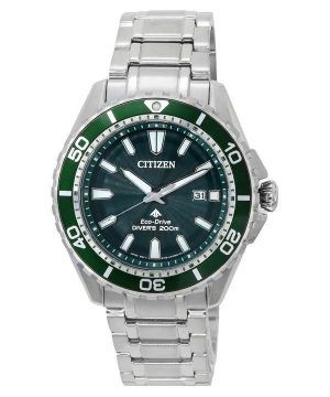 Reloj para hombre Citizen Promaster Marine Green Dial Eco-Drive Diver's BN0199-53X 200M