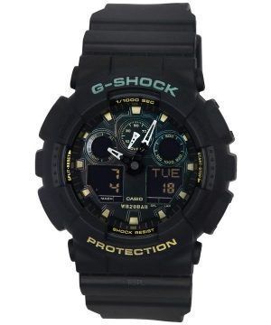 Casio G-Shock Analógico Digital Resina Correa Multicolor Dial Cuarzo GA-100RC-1A 200M Reloj para hombre