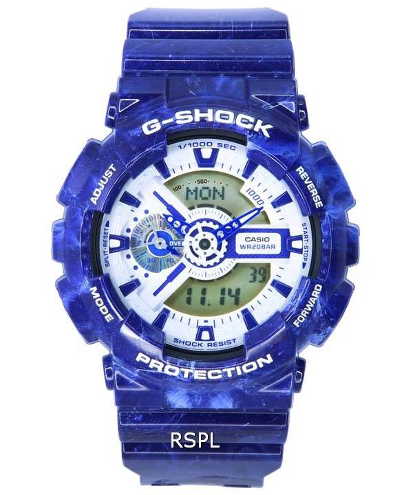 Casio G-Shock Porcelana Analógico Digital Cuarzo GA-110BWP-2A GA110BWP-2 200M Reloj para hombre