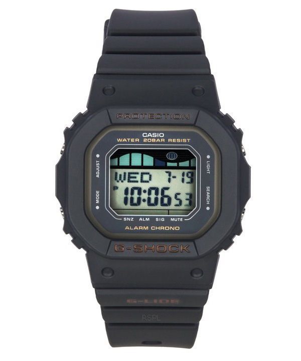 Reloj Casio G-Shock G-Lide Digital con gráficos de marea y luna cuarzo GLX-S5600-1 200M para mujer