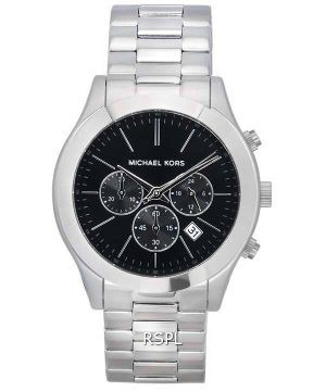 Michael Kors Slim Runway Chronograph Black Dial Quartz MK1056SET 100M Reloj para hombre con set de regalo