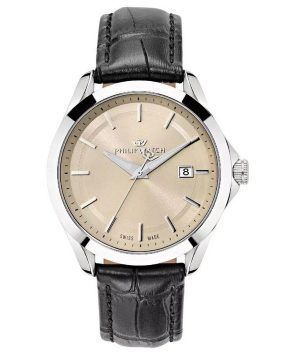 Philip Watch Blaze Leather Beige Ivory Dial Quartz R8251165008 100M Reloj para hombre