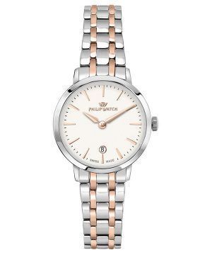 Reloj Philip Watch Audrey de acero inoxidable con esfera blanca y cuarzo R8253150510 para mujer