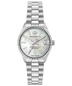 Reloj Philip Watch Caribe de acero inoxidable con esfera blanca y cuarzo R8253597581 100M para mujer