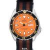 Reloj Seiko Orange Dial Automatic Diver's SKX011J1-var-NATO22 200M para hombre