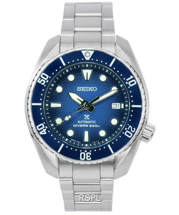 Reloj para hombre Seiko Prospex Sea King Sumo con esfera azul automático SPB321 SPB321J1 SPB321J 200M para hombre