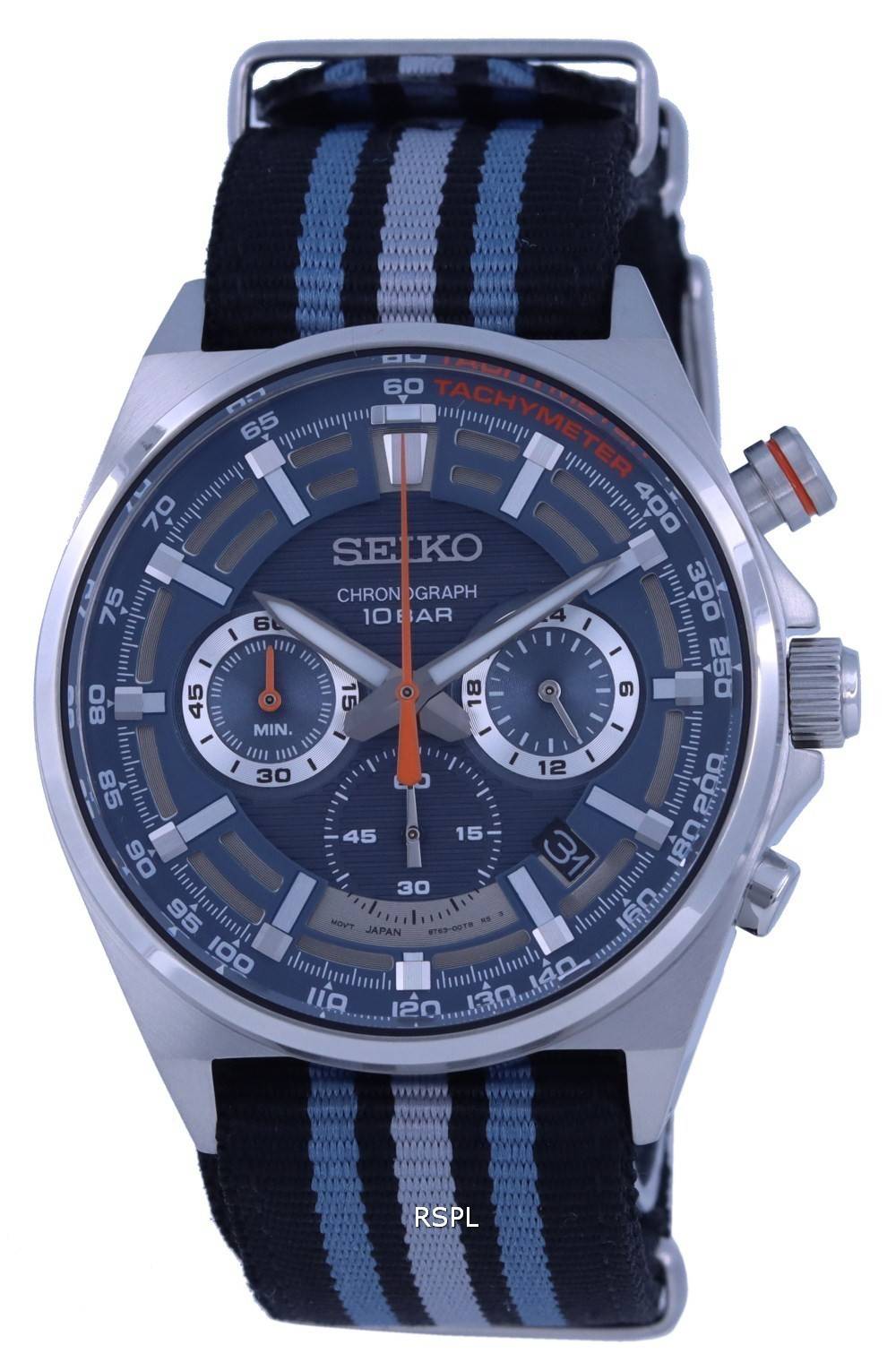 Seiko Averigí¼e más Sports Chronograph Quartz Diver's SSB409 SSB409P1 SSB409P 100M Reloj para hombre