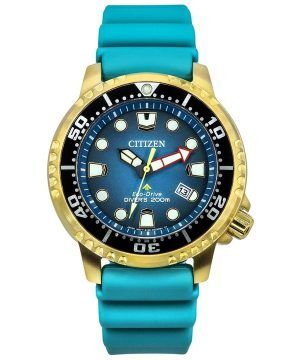 Reloj para hombre Citizen Promaster Dive con correa de poliuretano y esfera turquesa Eco-Drive Diver&#39,s BN0162-02X 200 m