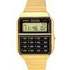 Reloj Casio Vintage con calculadora digital y cuarzo de acero inoxidable en tono dorado CA-500WEG-1A para hombre