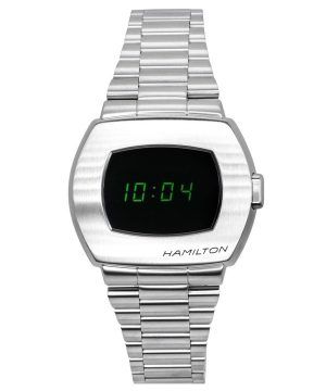 Hamilton PSR American Classic Reloj digital de cuarzo de acero inoxidable H52414131 100M para hombre