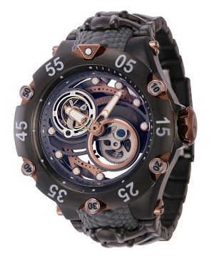 Reloj para hombre Invicta Reserve Venom Cobra con correa de silicona y esfera marrón y bronce automático Diver's 43917 200M