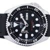 Reloj relación cuero negro SKX007J1-LS8 200M de los hombres de Seiko Automatic Diver
