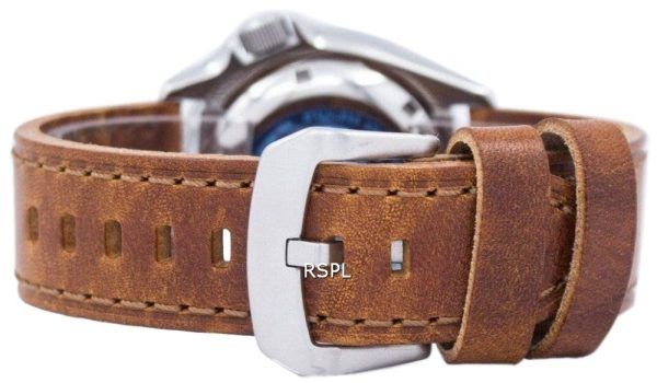 Seiko automático Diver's Ratio Brown Leather SKX007J1-LS9 200M Reloj para hombre