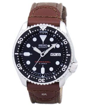 Reloj lona correa SKX007J1-NS1 200M de los hombres de Seiko Automatic Diver