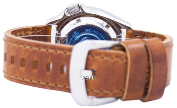 Reloj para hombre Seiko Automatic Diver's 200M Ratio Brown Leather SKX007K1-LS9